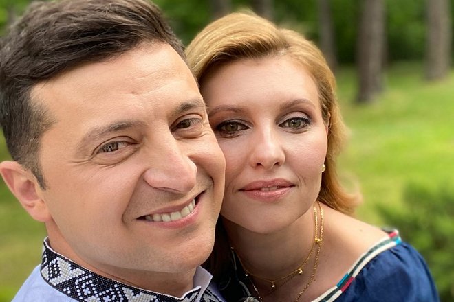 Владимир Зеленский с женой Еленой