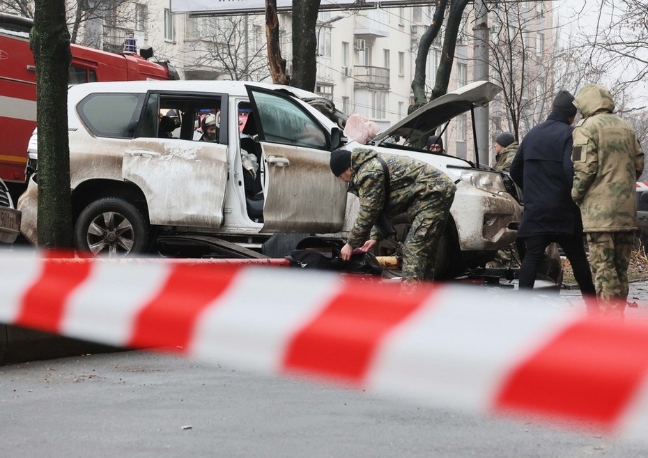 Взрыв автомобиля в Донецке