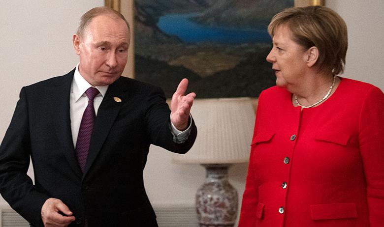 Владимир Путин и Ангела Меркель