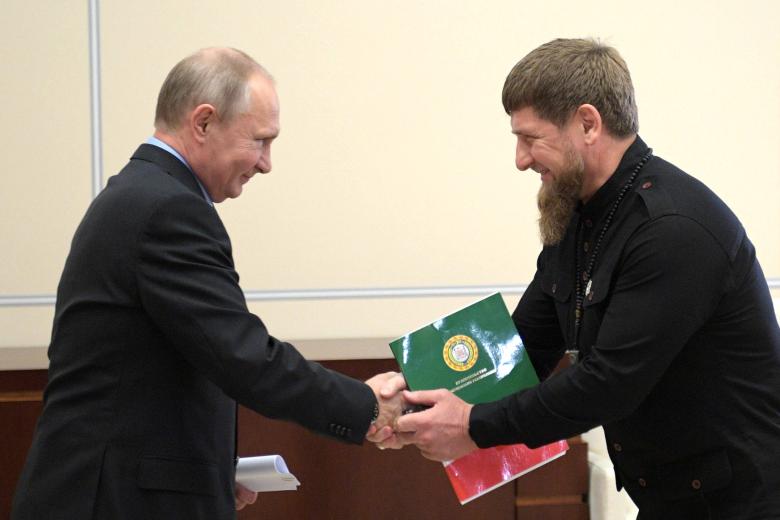 Владимир Путин и Рамзан Кадыров