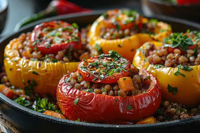 Как приготовить фаршированные перцы с гречкой