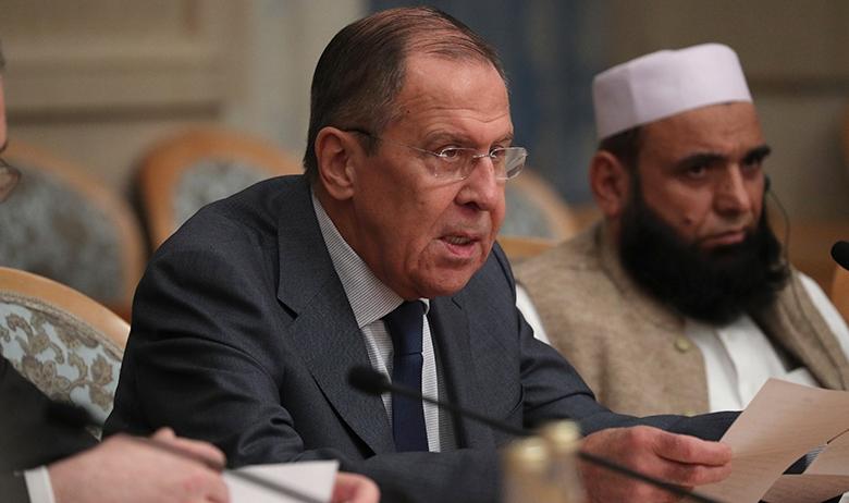 Глава МИД России Сергей Лавров на заседании Московского формата консультаций по Афганистану