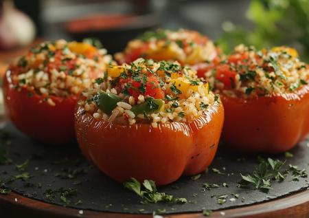Фаршированные перцы: рецепт для вегетарианцев