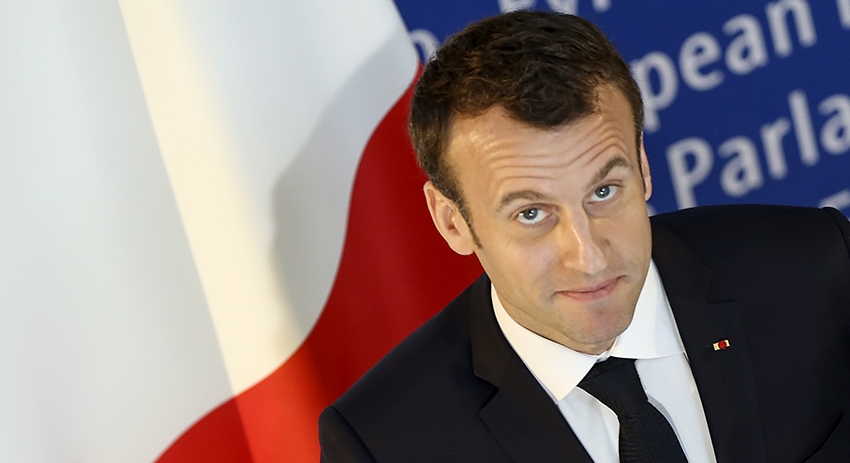 Президент Франции Эммануэль Макрон