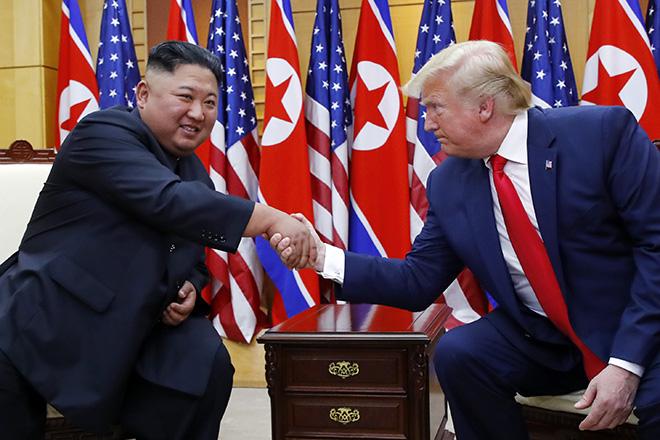 Ким Чен Ын и Дональд Трамп