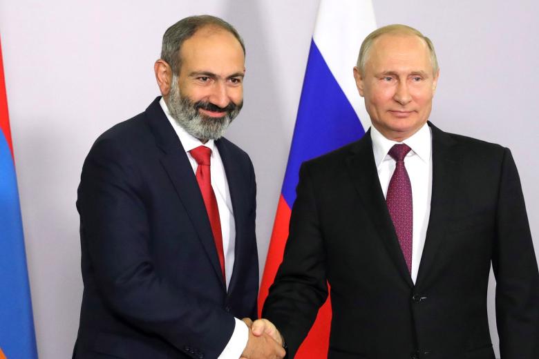 Никол Пашинян и Владимир Путин