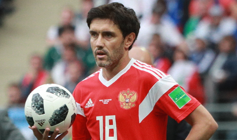 Игрок сборной России Юрий Жирков