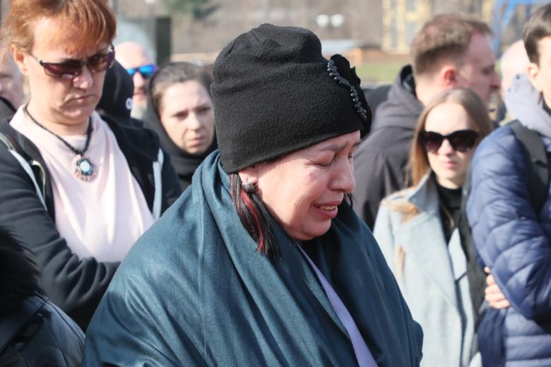 Мать погибшего в ходе теракта военкора Владлена Татарского (настоящее имя - Максим Фомин) Равиля Фомина 
