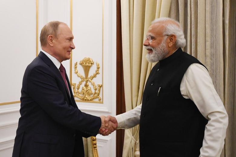 Владимир Путин и Нарендра Моди