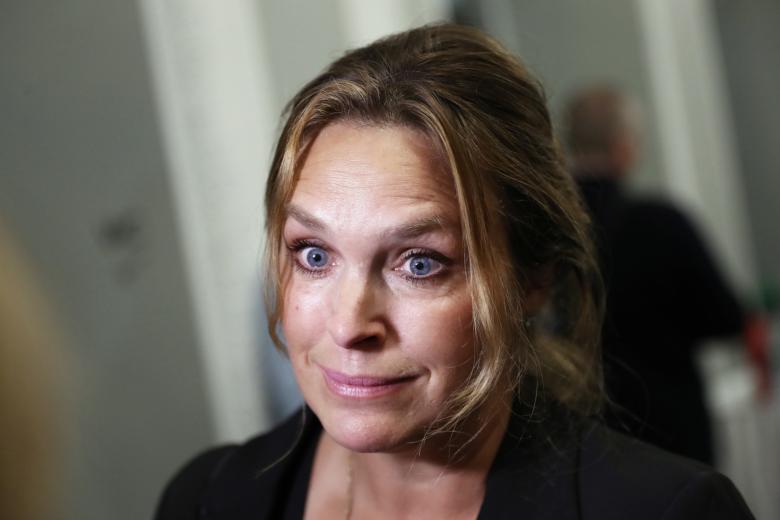 Актриса Марина Могилевская на премьере последнего фильма режиссера Веры Глаголевой «Не чужие» в кинотеатре «Иллюзион», 2018 год