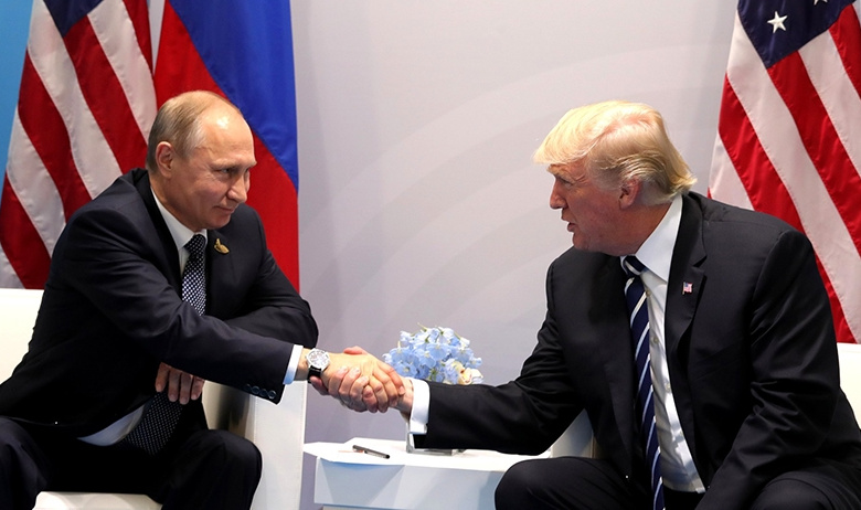 Президент Российской Федерации на встрече «на полях» саммита «Группы двадцати» с президентом США Дональдом Трампом