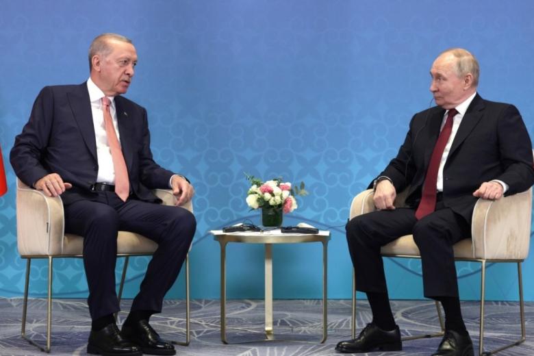 Реджеп Тайип Эрдоган и Владимир Путин