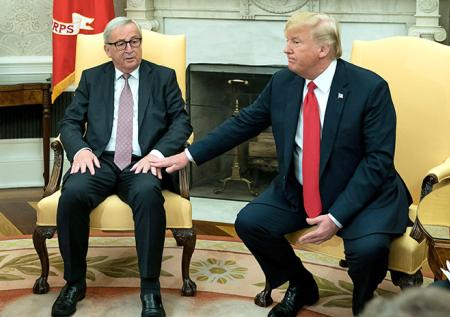 Трамп поладил с Юнкером