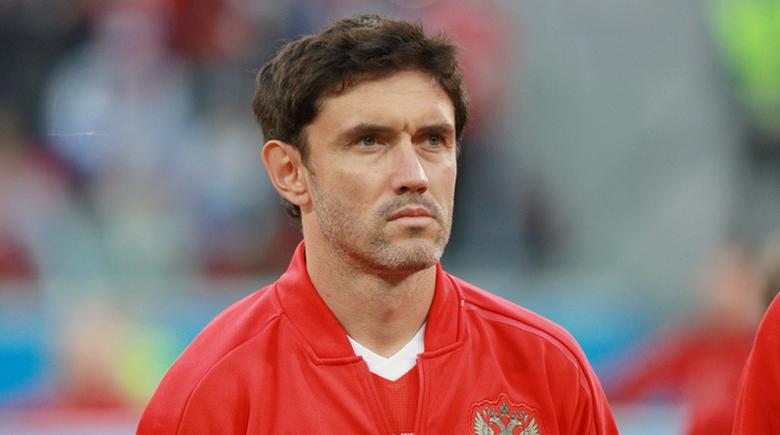 Полузащитник сборной России Юрий Жирков