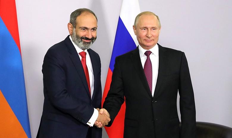 Никол Пашинян и Владимир Путин