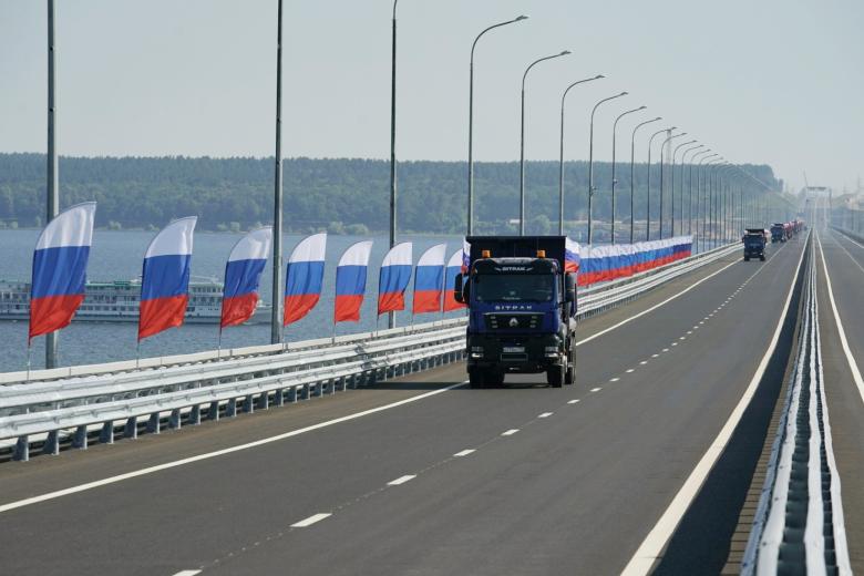 Церемония открытия автодорожного обхода Тольятти