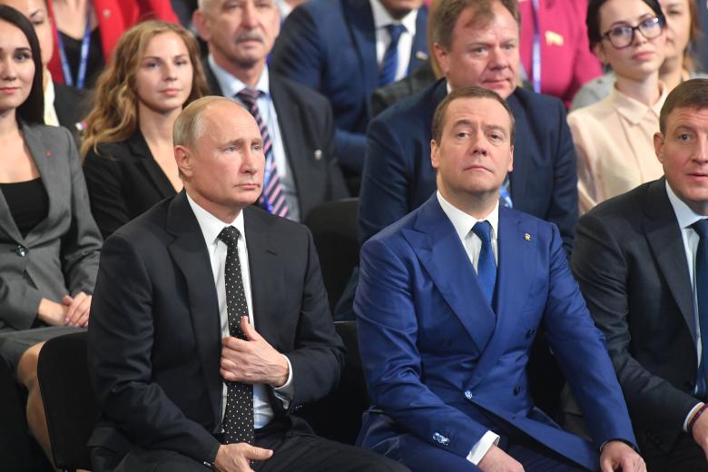 Владимир Путин и Дмитрий Медведев