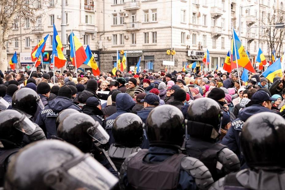 Протестная акция оппозиции в Кишиневе