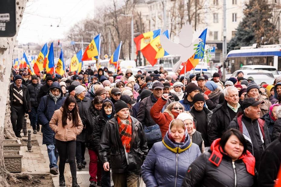 Протестная акция оппозиции в Кишиневе
