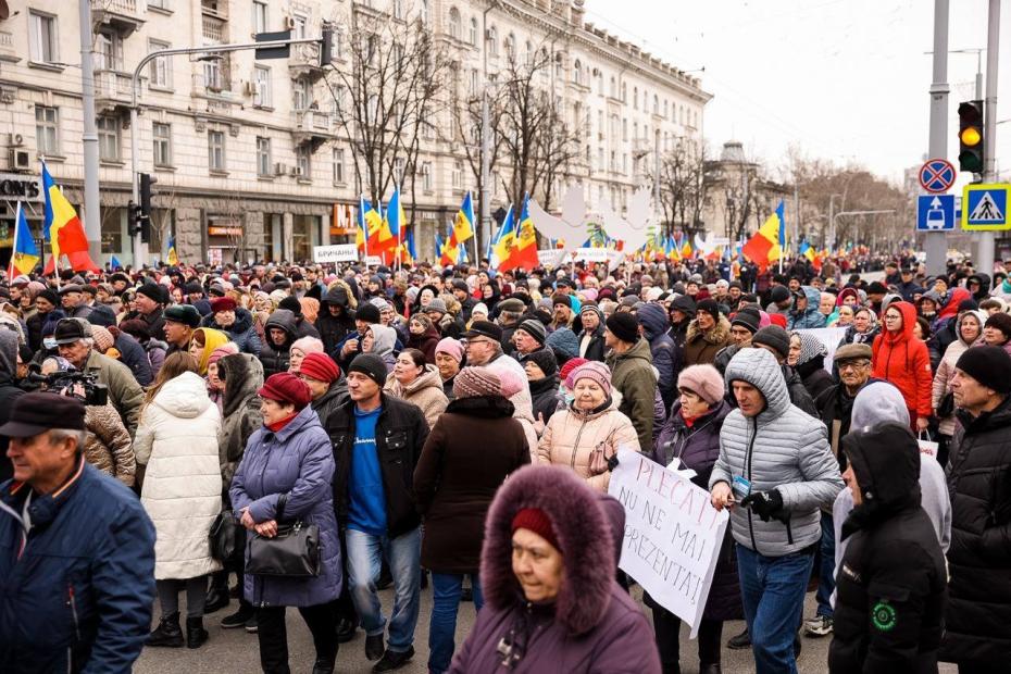 Протестная акция оппозиции в Кишиневе