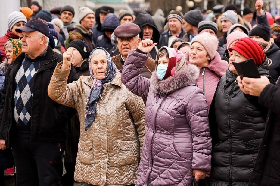 Протестная акция оппозиции в Кишиневе