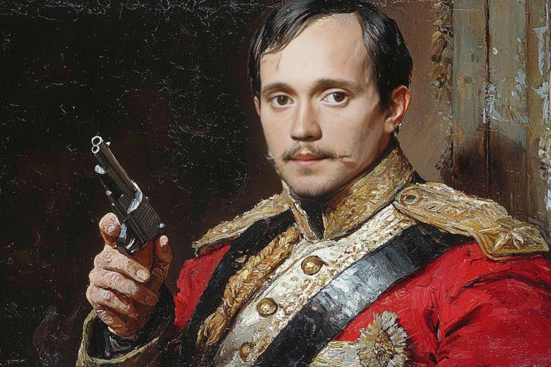 Михаил Лермонтов в представлении ИИ