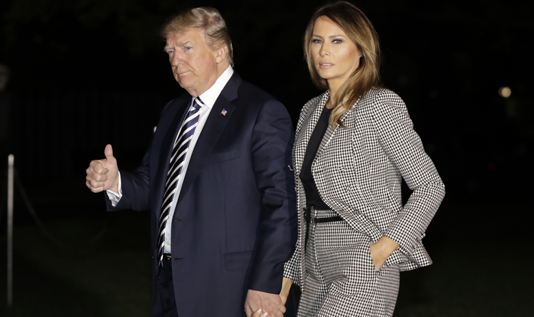 Президент США Дональд Трамп и его супруга Меланья