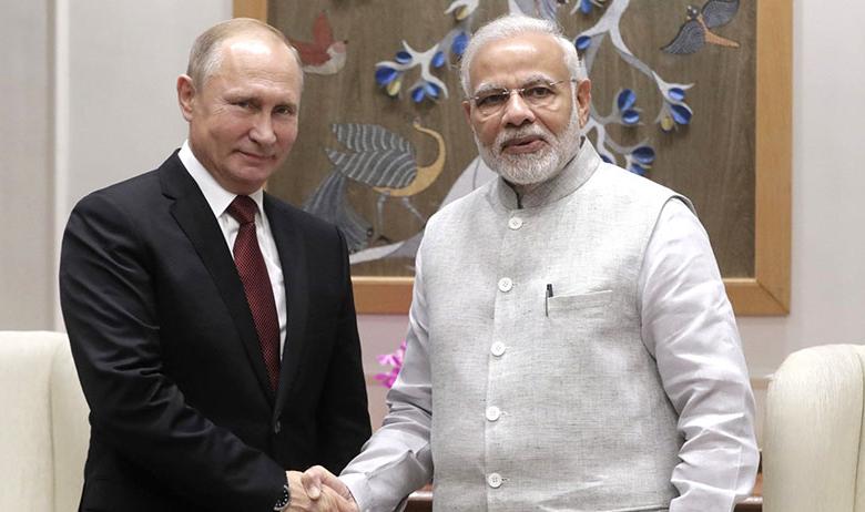 Владимир Путин и Нарендру Моди