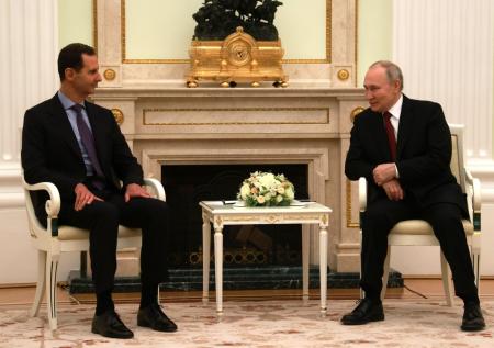 Путин пообещал Асаду поддерживать правительство Сирии