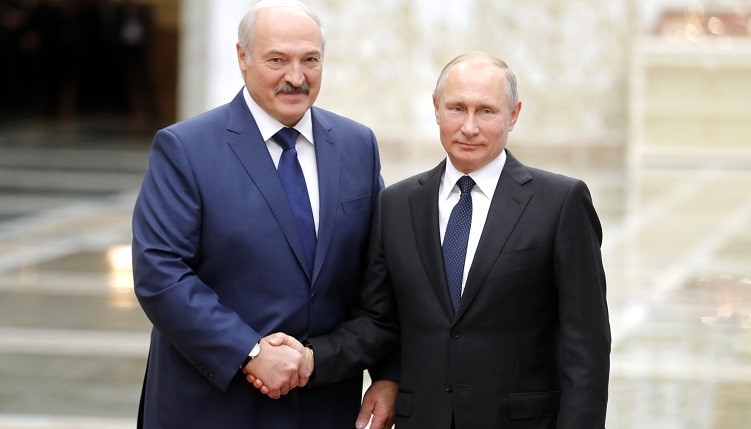 Президент Белоруссии Александр Лукашенко и президент РФ Владимир Путин