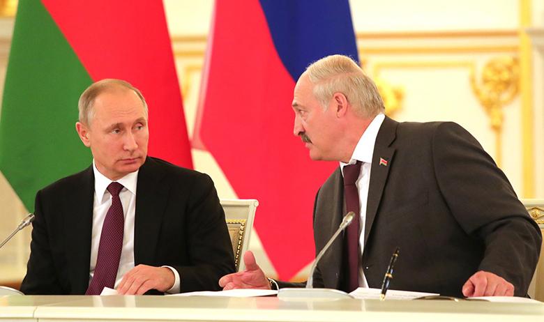 Владимир Путин и Александр Лукашенко