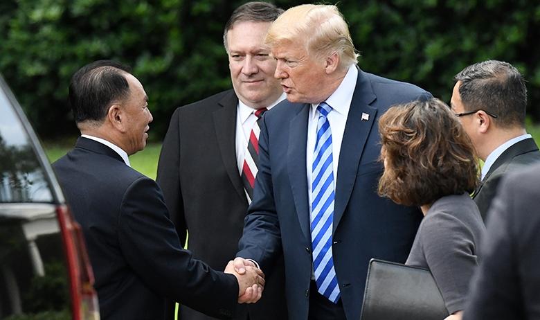 Ким Ён Чхоль и Дональд Трамп