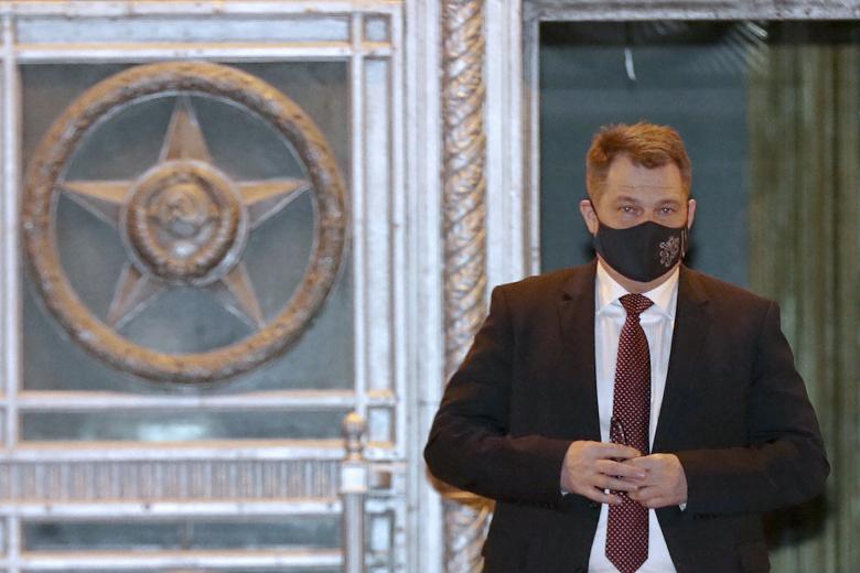 Посол Чехии в России Витезслав Пивонька у здания МИД России.
