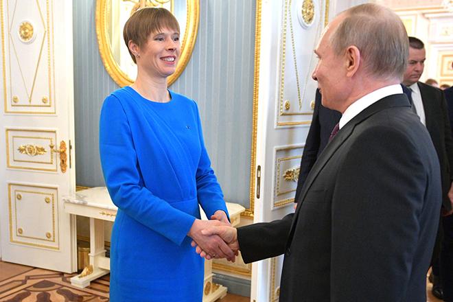 Керсти Кальюлайд и Владимир Путин