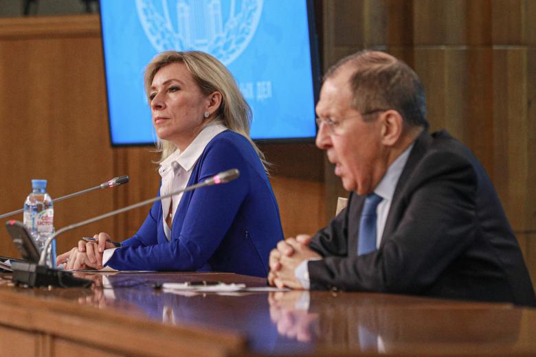 Мария Захарова и Сергей Лавров