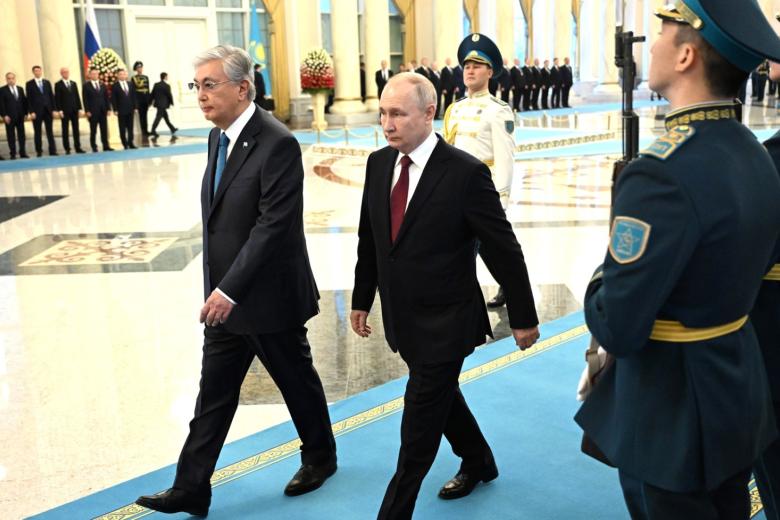 Касым Жомарт Токаев и Владимир Путин