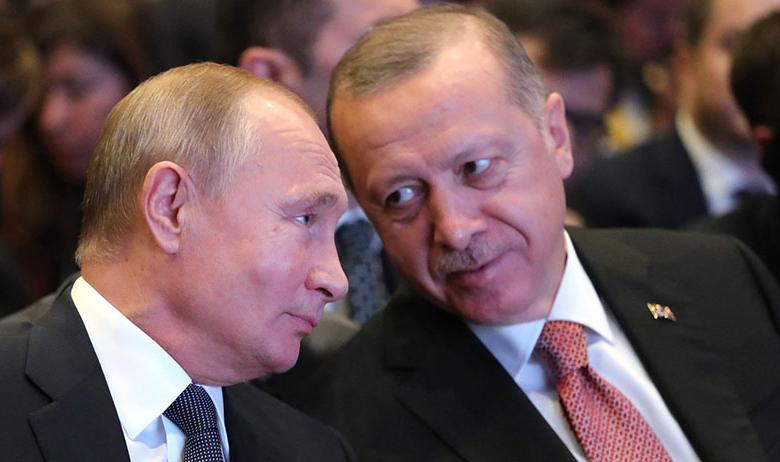 Президент РФ Владимир Путин и президент Турции Реджеп Эрдоган