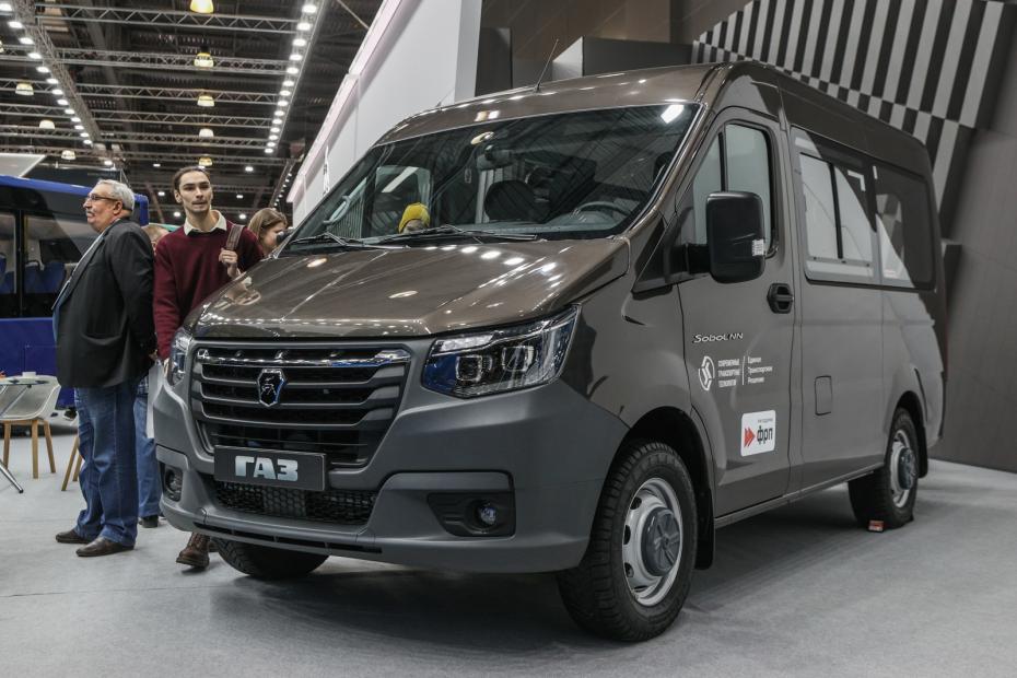 Автомобиль ГАЗ Sobol-NN на международной выставке автобусной техники BW Expo 2022 в международном выставочном центре «Крокус Экспо»