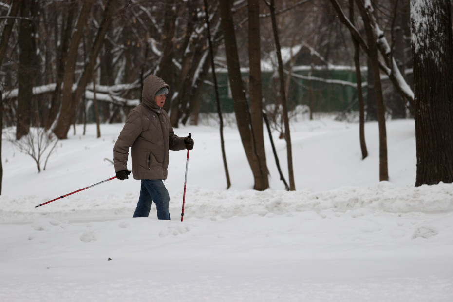 Снегопад в Москве