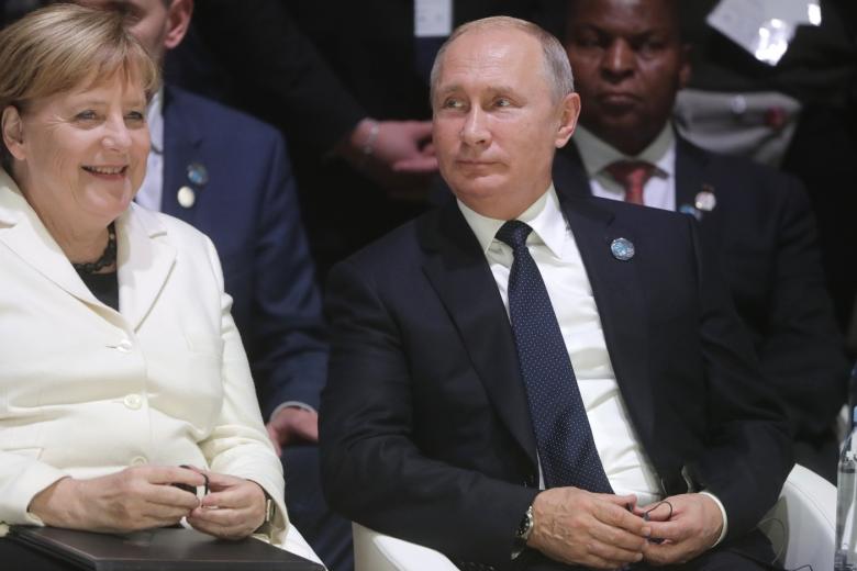 Ангела Меркель и Владимир Путин