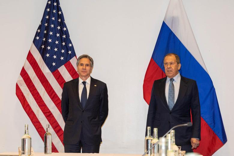 Госсекретарь США Энтони Блинкен и министр иностранных дел РФ Сергей Лавров