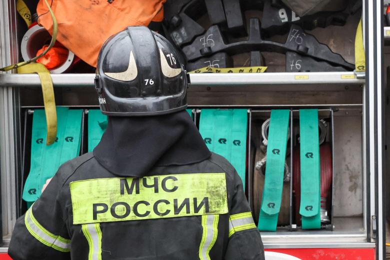 Работа пожарно-спасательной части МЧС РФ