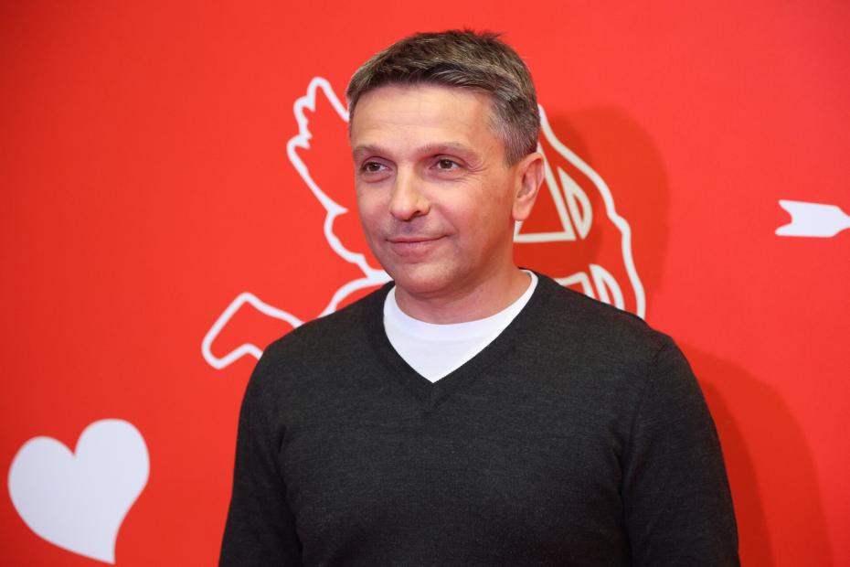 Актёр Леонид Барац на премьере фильма режиссёра Александра Баршака «День слепого Валентина» в киноцентре «Октябрь» в Москве.