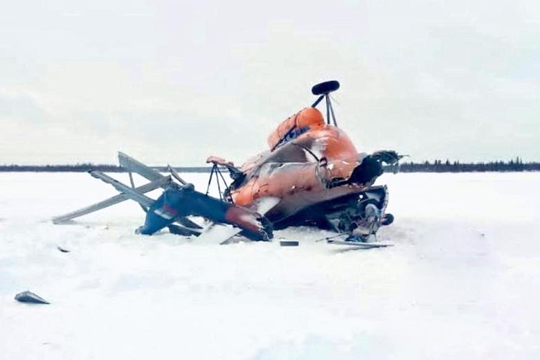 Место аварии Ми-8