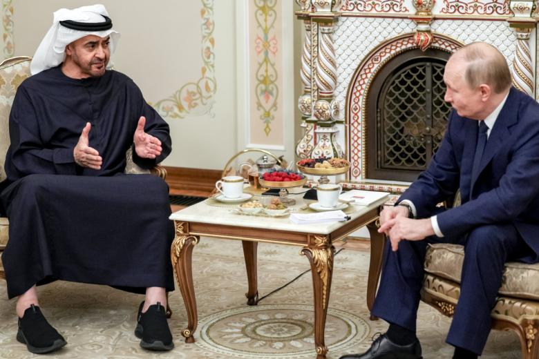 Встреча президента РФ Путина и президента ОАЭ Аль Нахайяна
