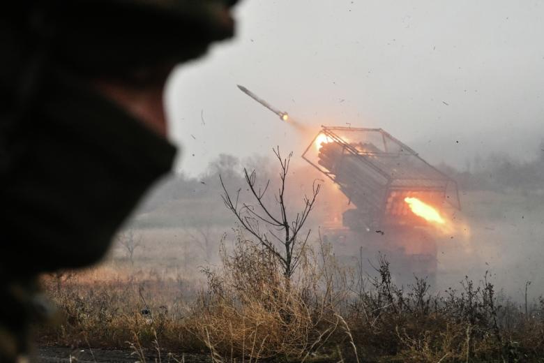 Реактивная система залпового огня (РСЗО) «Град» ВС РФ в зоне СВО