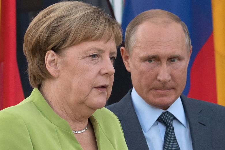Ангела Меркель и Владимир Путин
