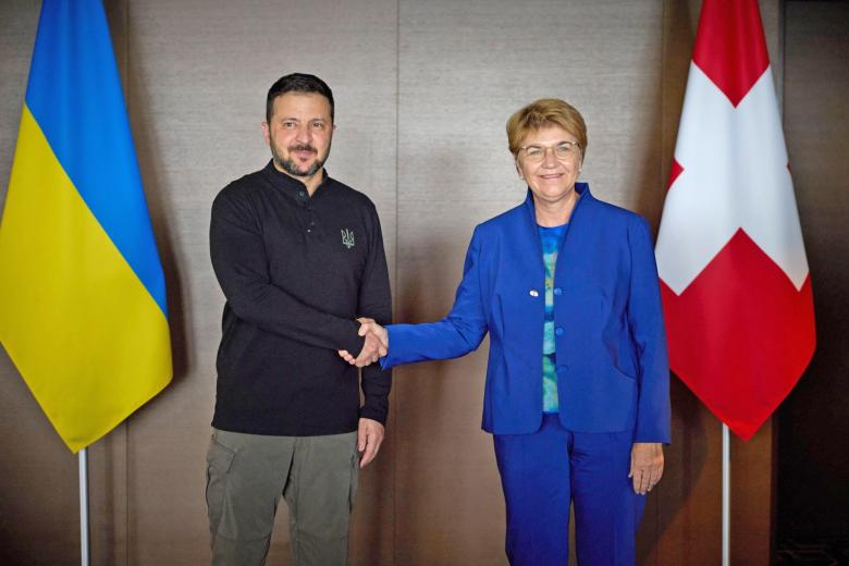 Владимир Зеленский и Виола Амхерд