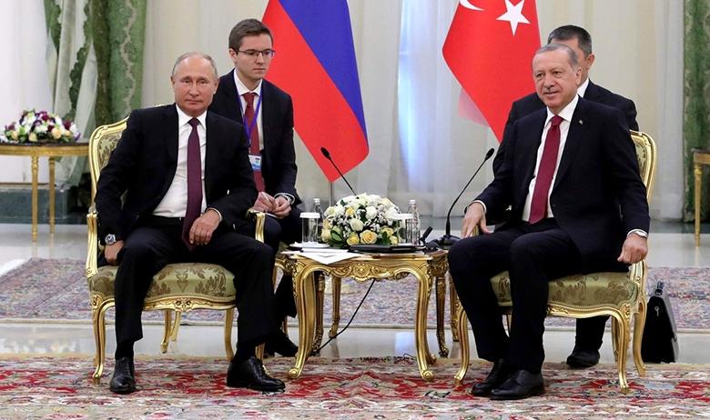 Президенты Владимир Путин и Реджеп Эрдоган