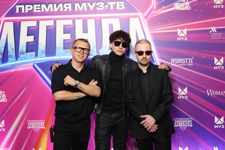 Павел Курьянов и группа «Три дня дождя» во время гала-ужина «Премии МУЗ-ТВ 2025. Легенда»